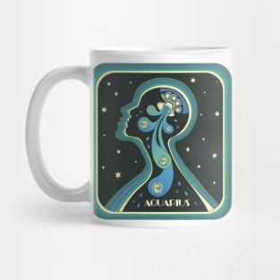 Aquarius Zodiac Design Mug